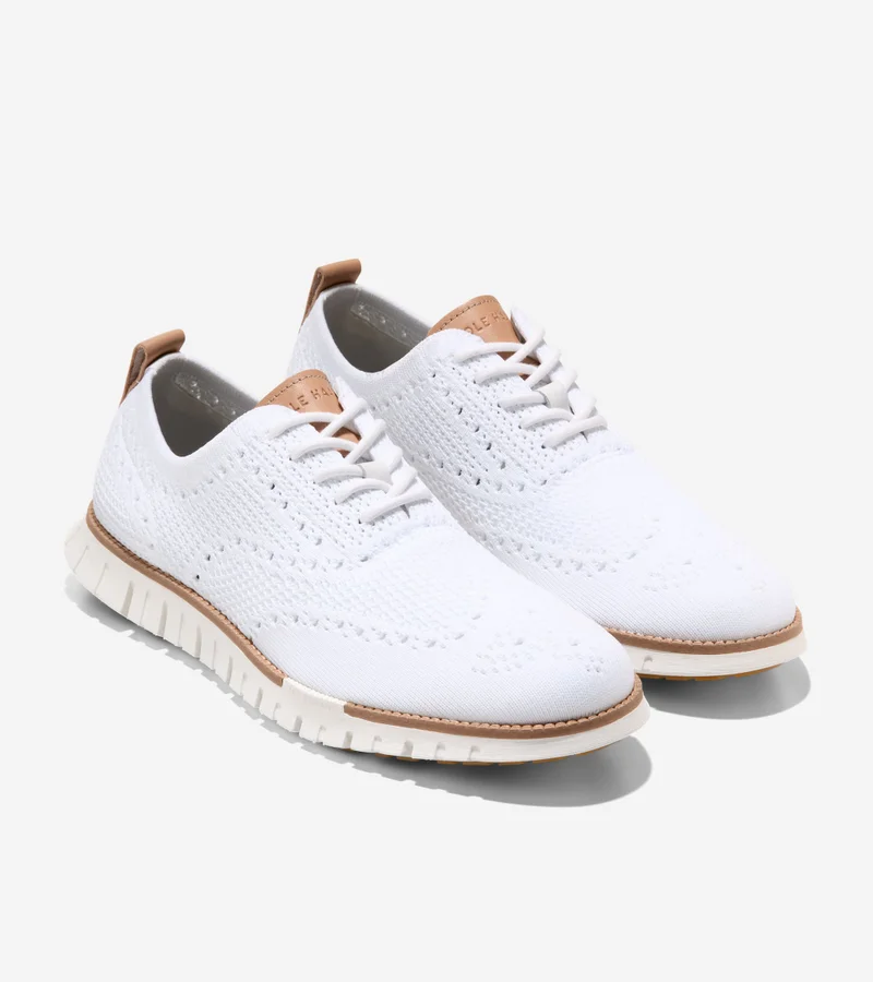 Cole Haan WHITE ZEROGRAND REMASTERED STITCHLITE WINGTIP for Men | Best Price UAE